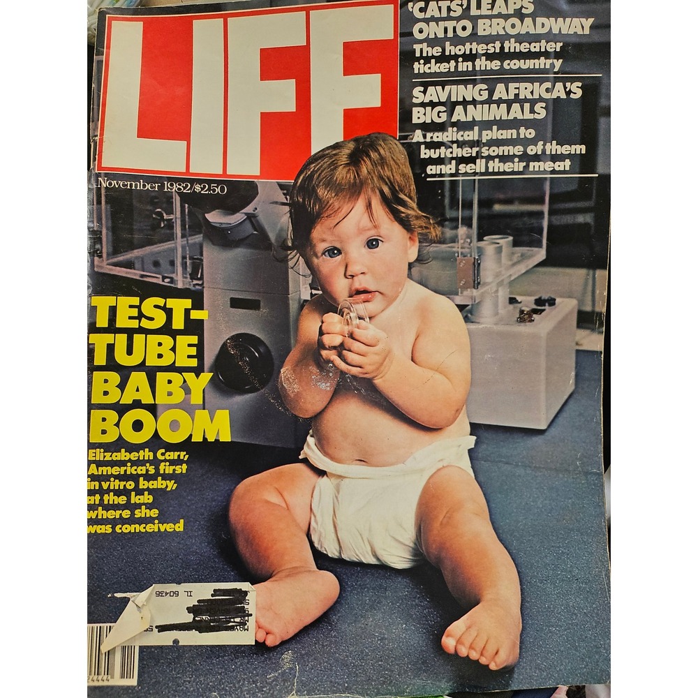 LIFE Magazine November 1982 Test-Tube Baby Boom Elizabeth Carr Cats Broadway